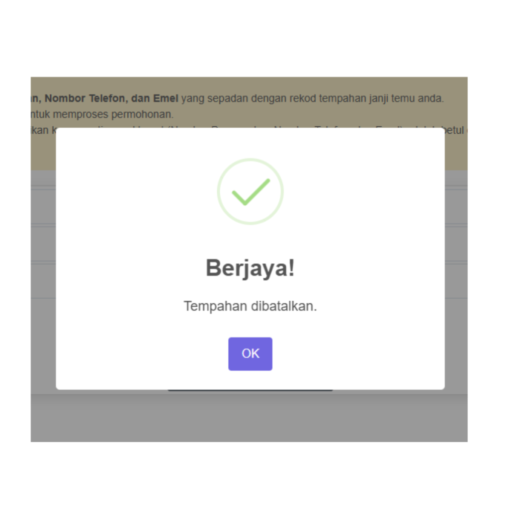 Cara Buat Temujanji Tukar IC di Sistem Janji Temu JPN