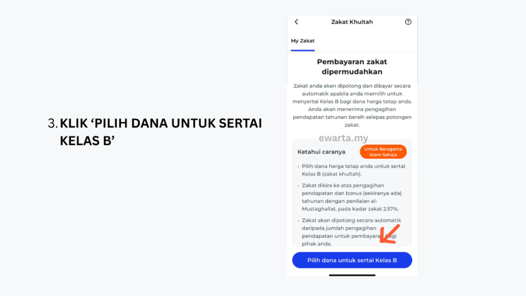 Cara Tukar Ke Kelas B ASB Melalui Apps MyASNB