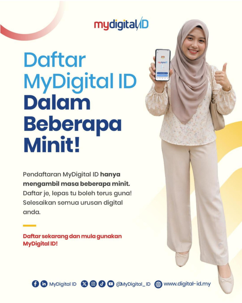 Cara daftar MyDigital ID Online Tanpa ke Kiosk