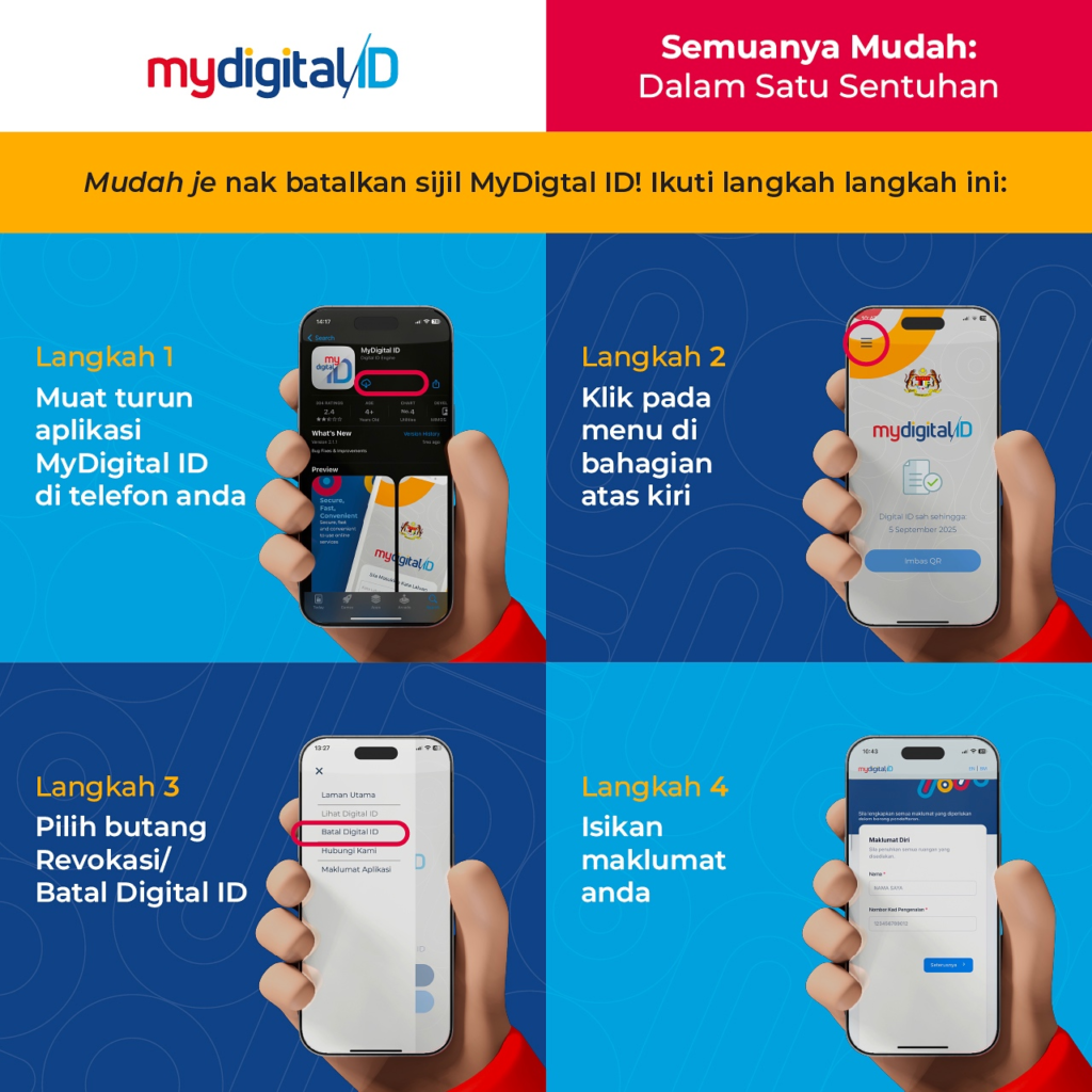 Cara daftar MyDigital ID Online Tanpa ke Kiosk