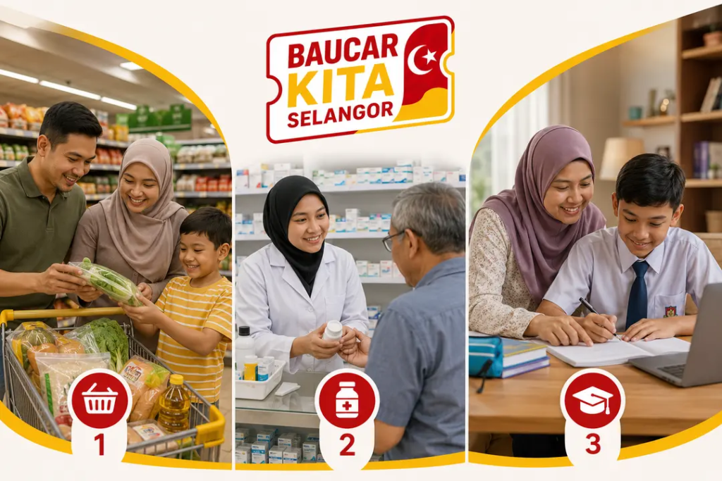 Baucar Kita Selangor (Bantuan Barangan Asas) - RM100/bulan Selama 6 Bulan