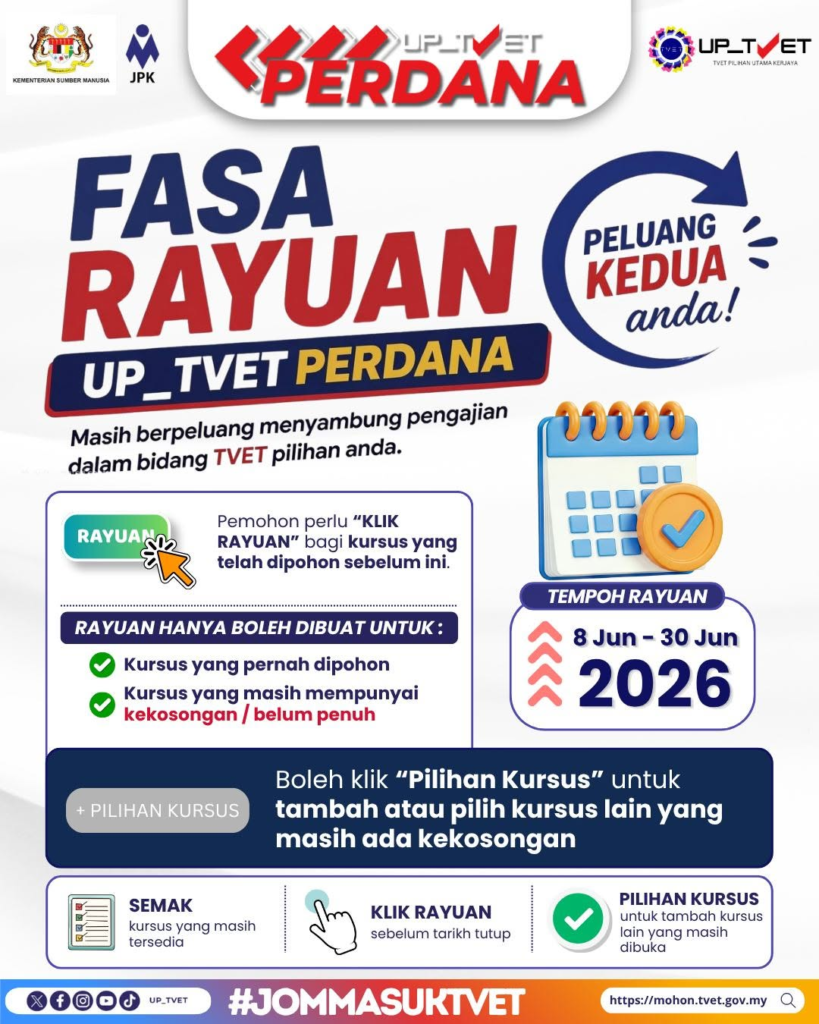 fasa rayuan tvet