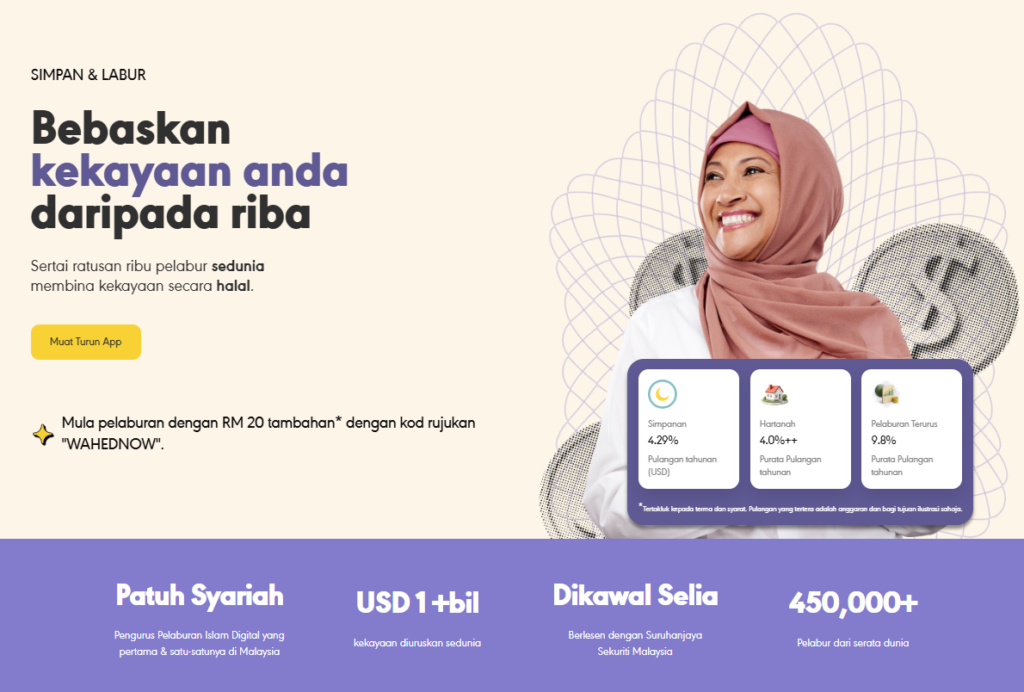 Wahed Invest – Panduan Pelaburan Digital Patuh Syariah Untuk Pemula