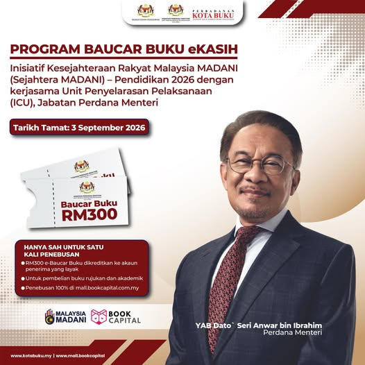 Baucar Buku eKasih (RM300)