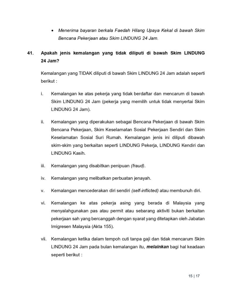 Cara Batalkan Caruman LINDUNG 24 Jam (opt-out)