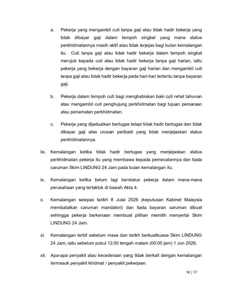 Cara Batalkan Caruman LINDUNG 24 Jam (opt-out)