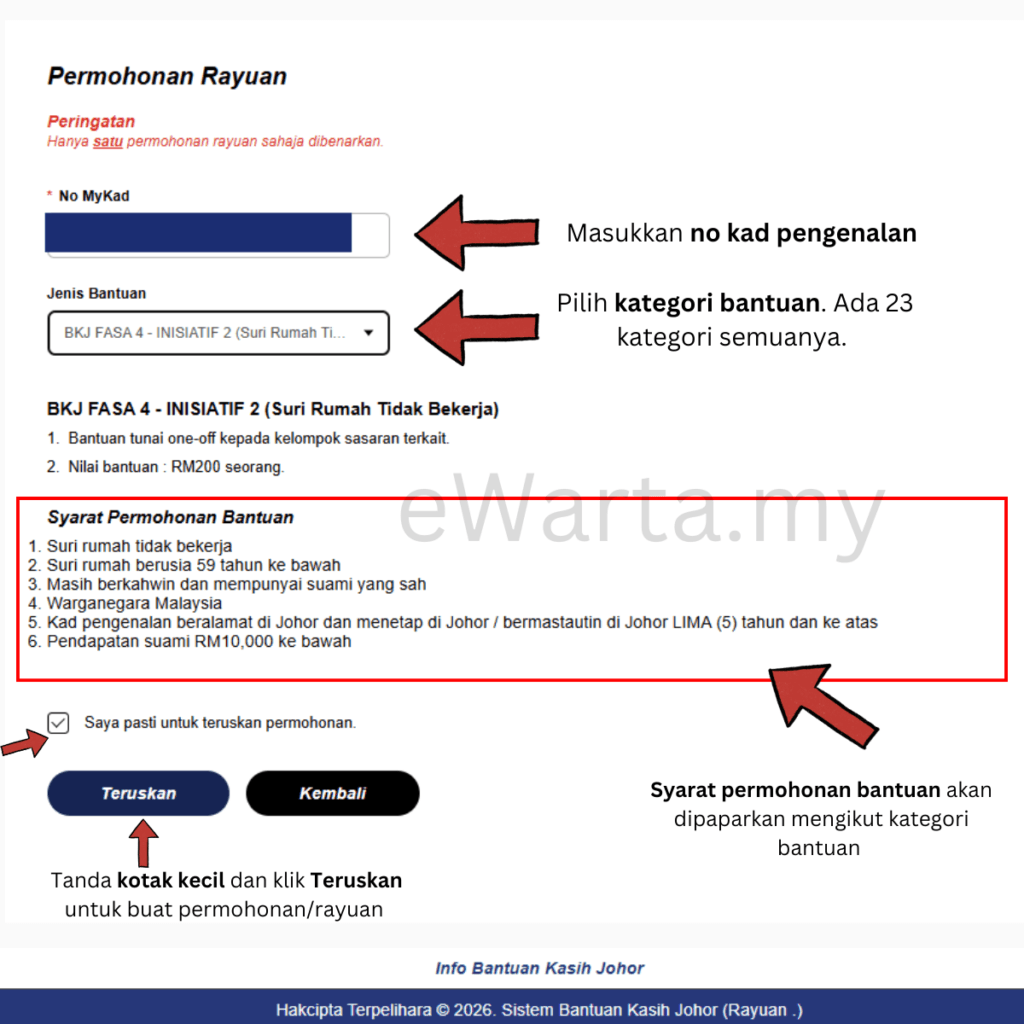 Bantuan Kasih Johor 2026 Permohonan Baharu & Rayuan Dibuka 1 - 14 Julai 2026