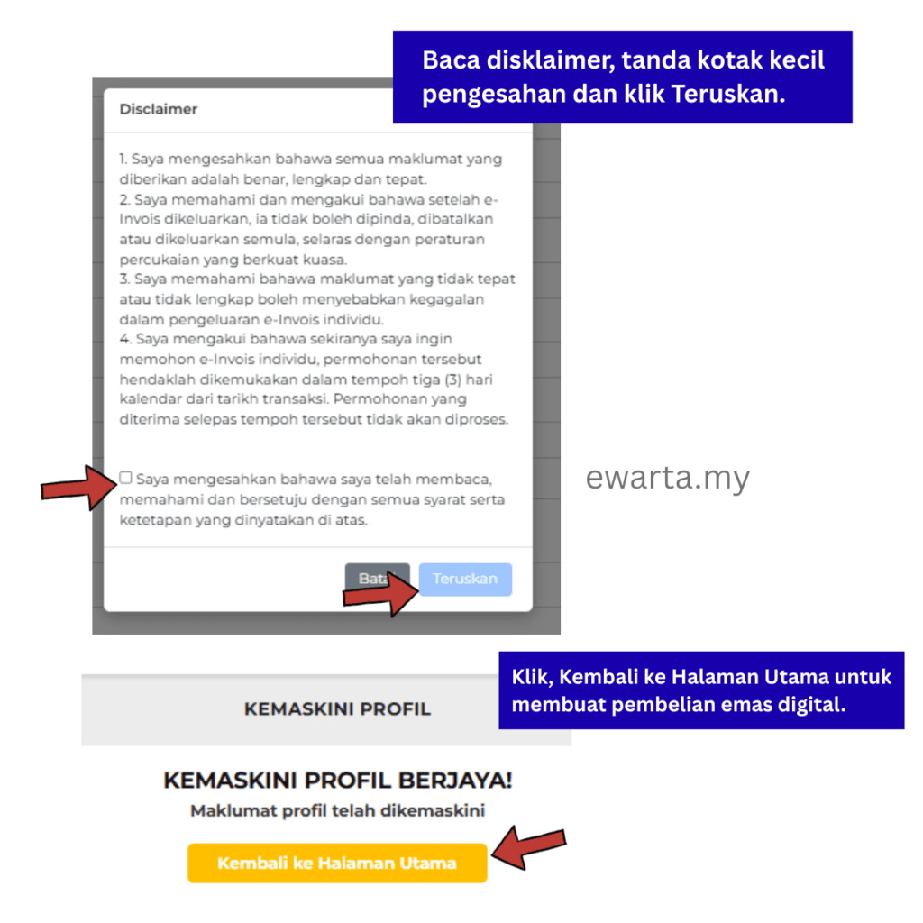 Cara beli emas Pos Ar-Rahnu Gold-i