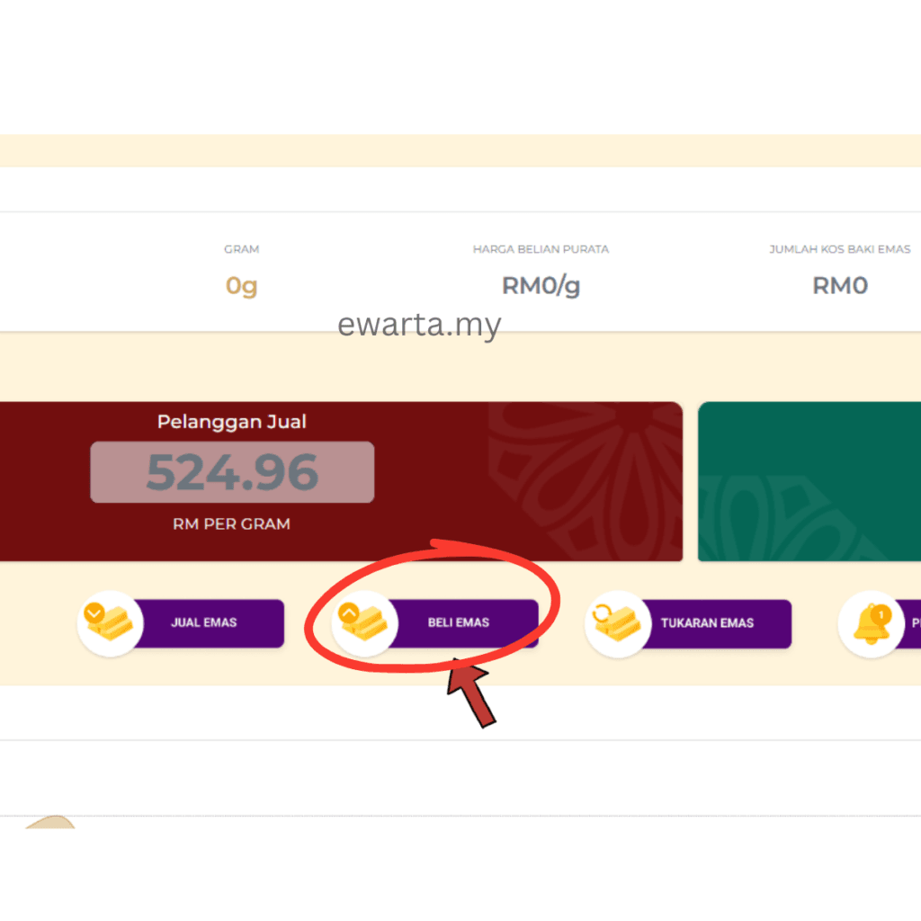 Cara beli emas Pos Ar-Rahnu Gold-i
