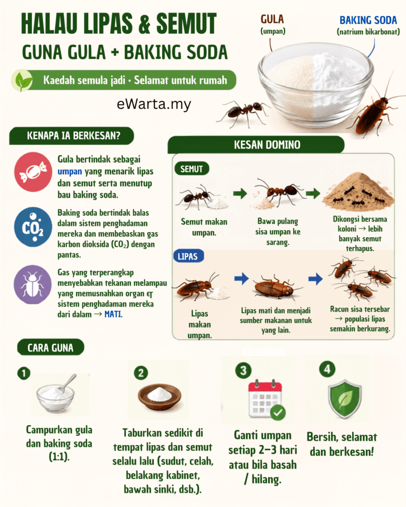 Cara Halau Semut, Lipas & Tikus Di Dapur - Petua Alami Dijamin Berkesan!