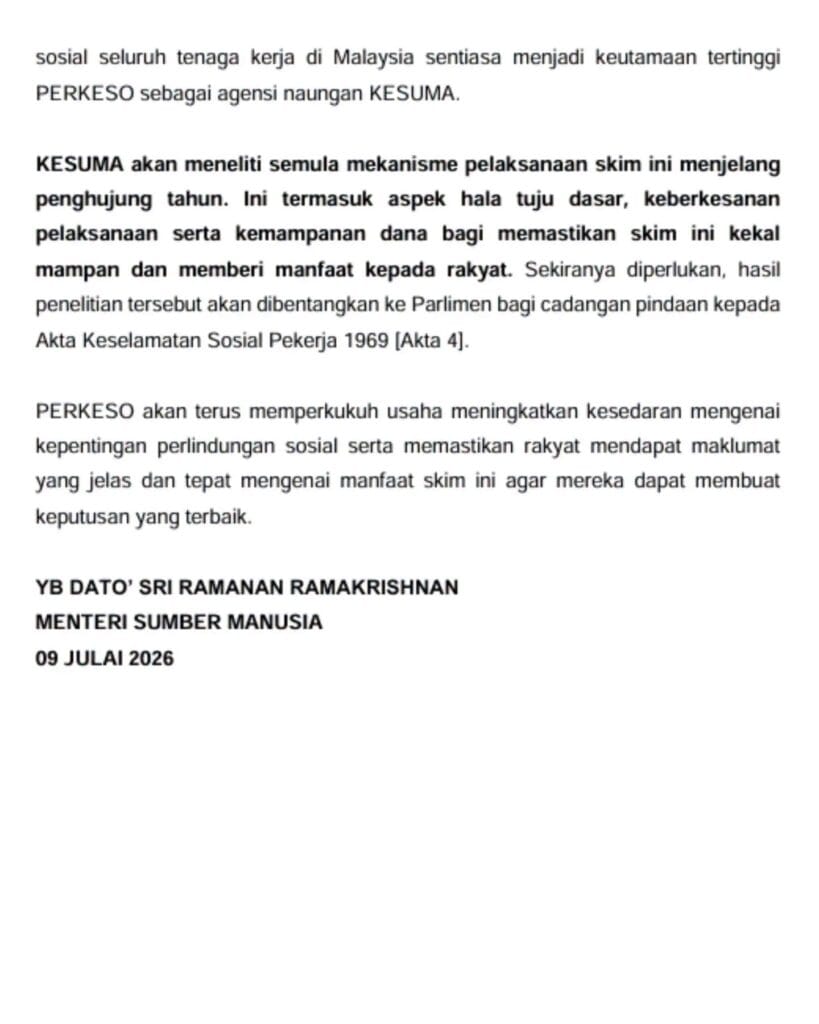LINDUNG 24 Jam Tidak Lagi Mandatori untuk Pekerja Tempatan, Pekerja Asing Kekal Diwajibkan 2