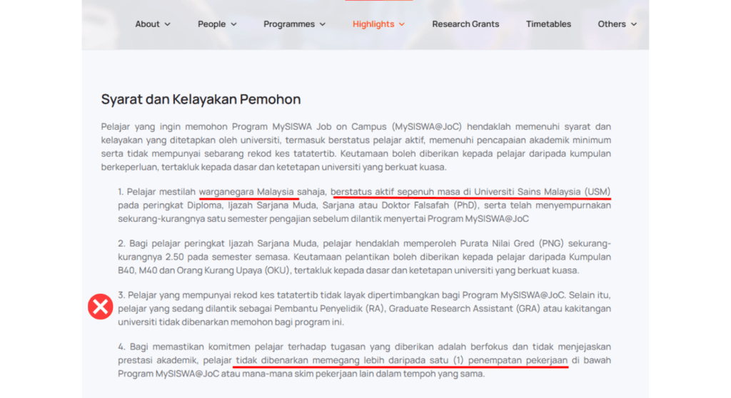 MySiswa@JoC (Job On Campus)