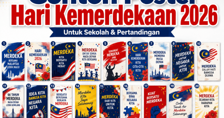 Poster Hari Kemerdekaan 2026 - tema hari kebangsaan 2026