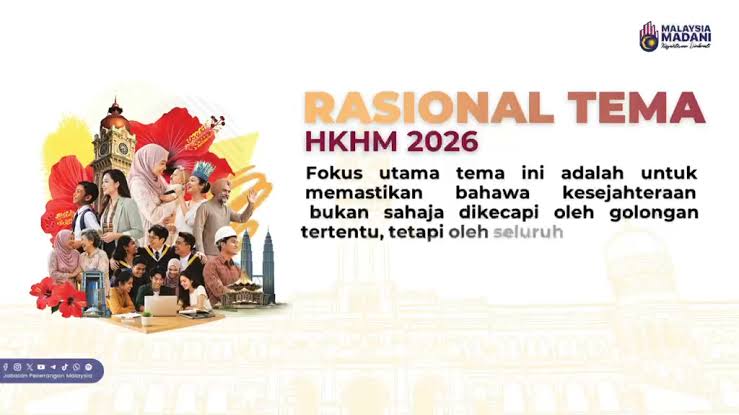 Poster Hari Kemerdekaan 2026 - tema hari kebangsaan 2026