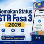 Semakan Status STR Fasa 3 2026 - Jumlah Bayaran Untuk Isi Rumah, IbuBapa Tunggal & Warga Emas