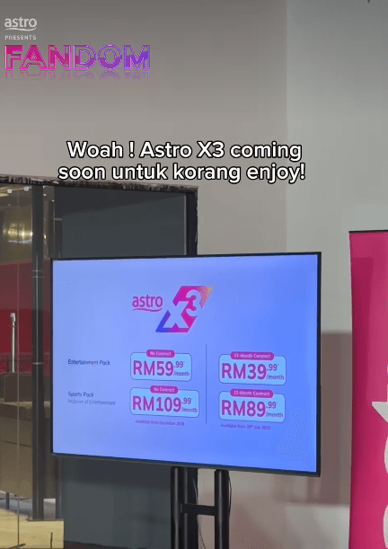 astro x3 pakej ditawarkan 