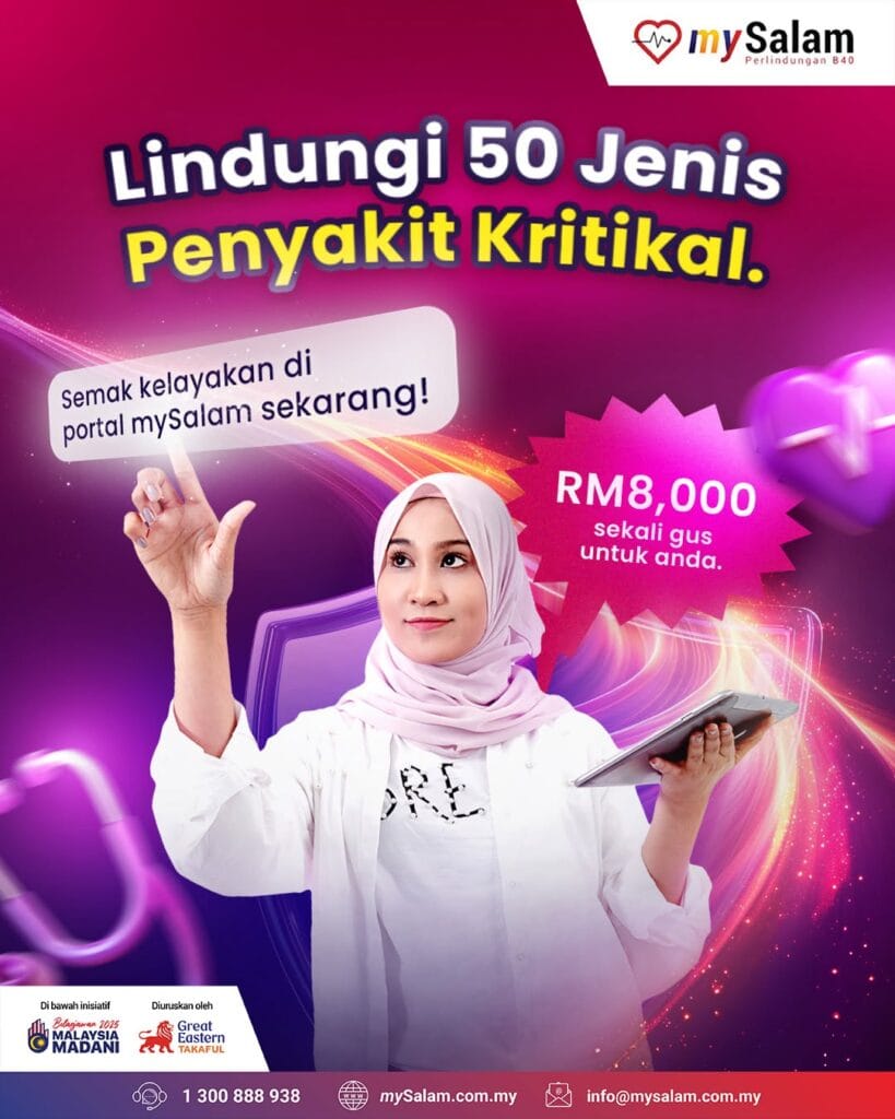 mysalam penyakit kritikal bantuan penerima str