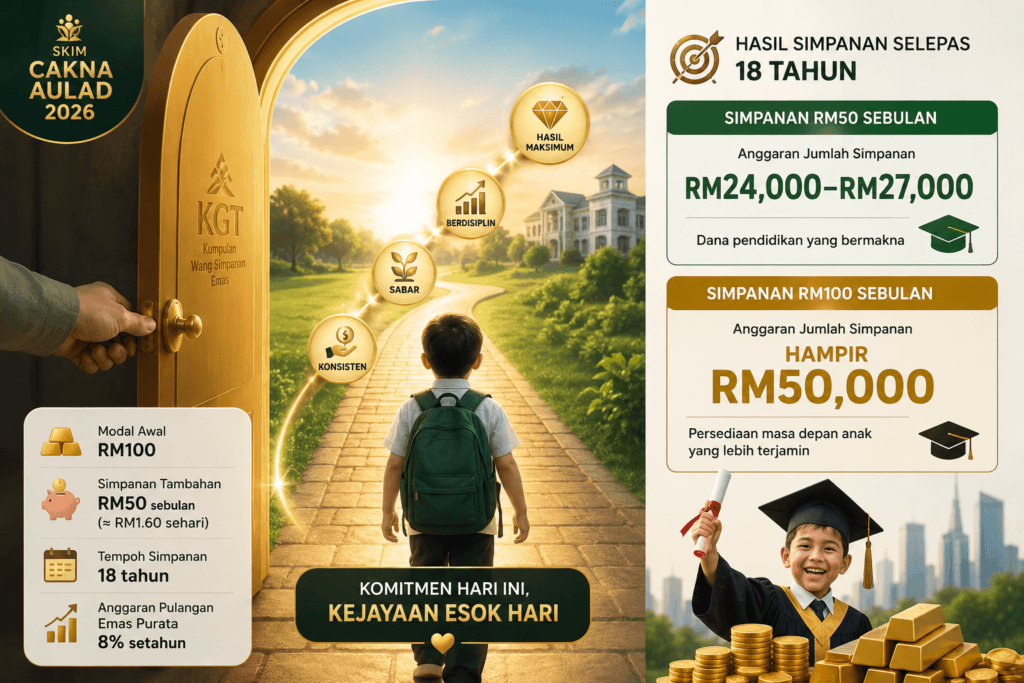 cara mohon skim cakna aulad