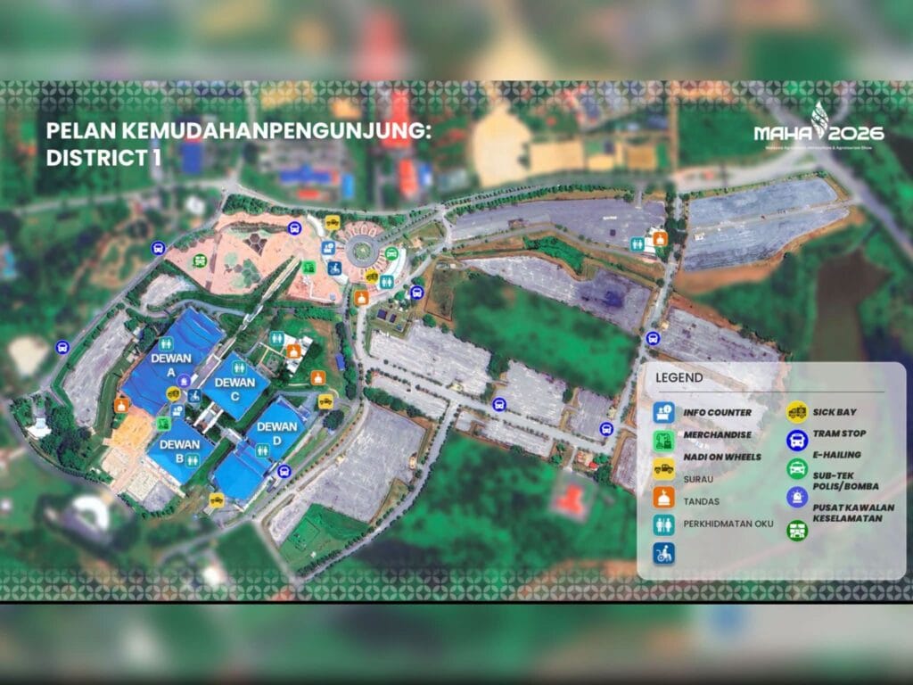 Infografik Jabatan Pertanian Malaysia - Kemudahan MAHA 2026 