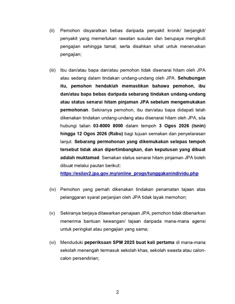 FAQ - Soalan Lazim Dermasiswa B40 2026
