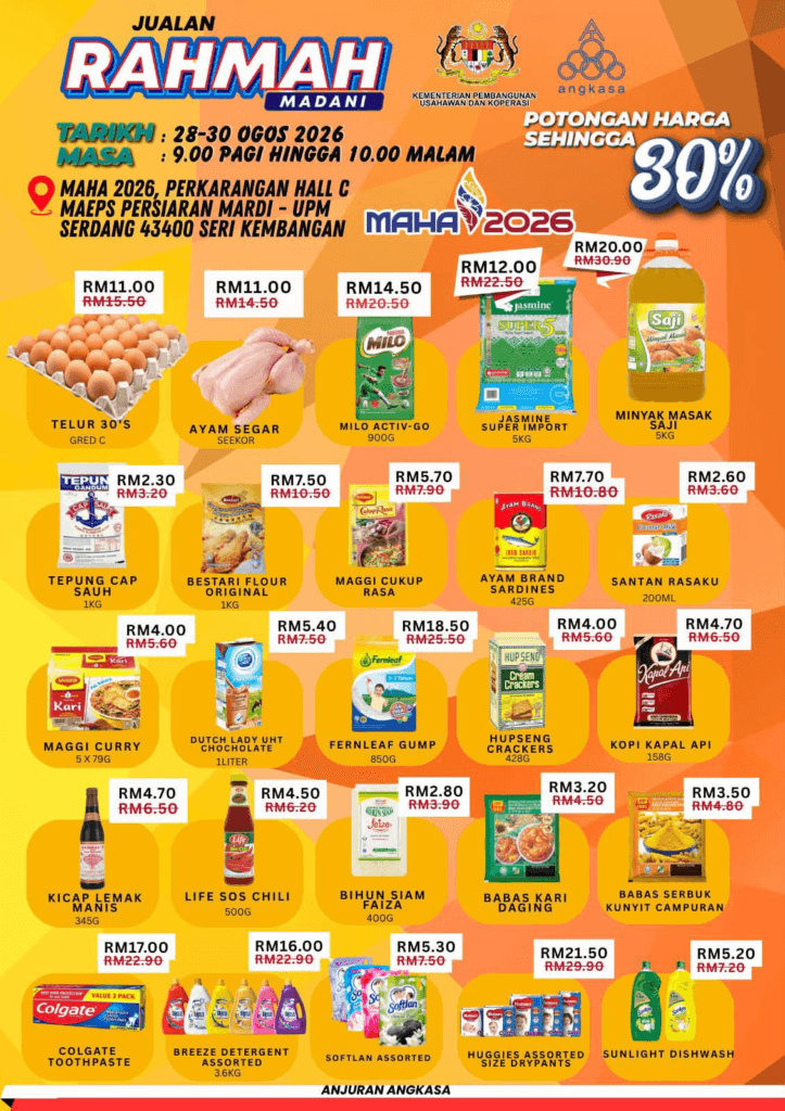 Infografik Jualan Rahmah MADANI @ MAHA