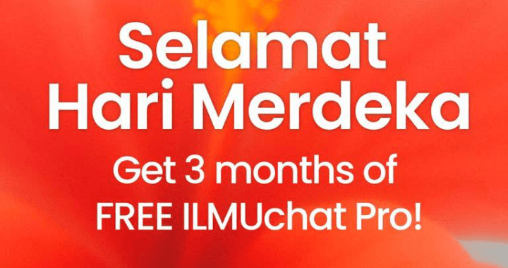 Infografik ILMUchat Pro - Cara Tebus Akses Percuma 3 Bulan