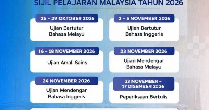 jadual spm 2026 1
