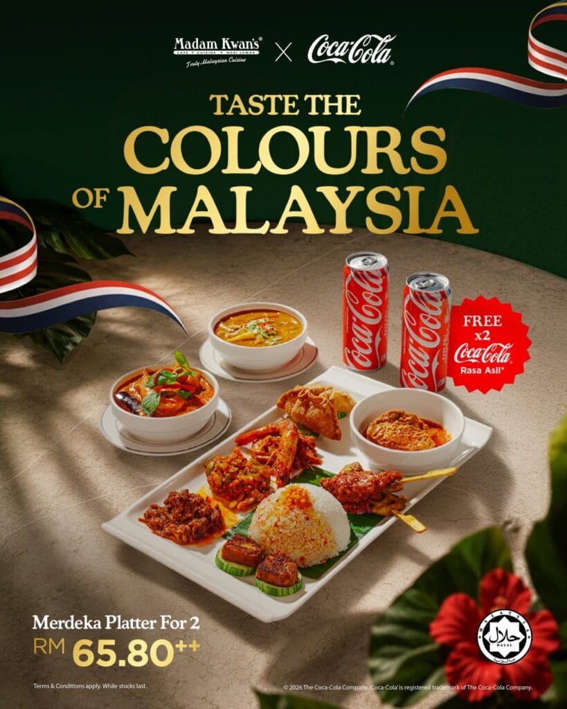 set talam merdeka madam kwans - infografik promo merdeka 