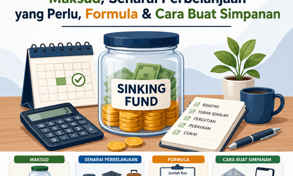 infografik mengenai maksud dan cara buat sinking fund