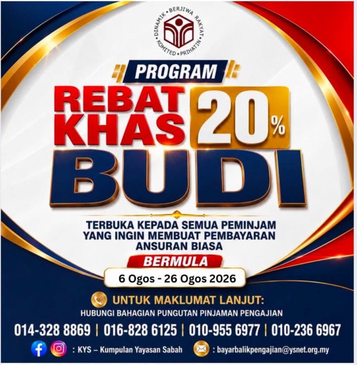 Program Rebat Budi Madani 2026 (Yayasan Sabah)