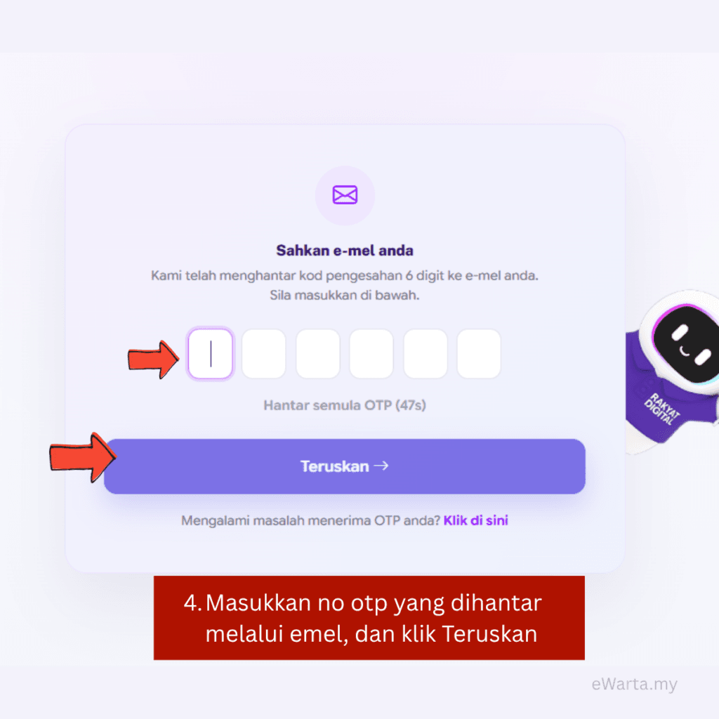 sahkan emel rakyat digital 