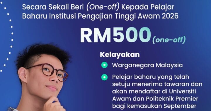 INFOGRAFIK Bantuan Khas Tiket Penerbangan Pelajar (RM500) 2026