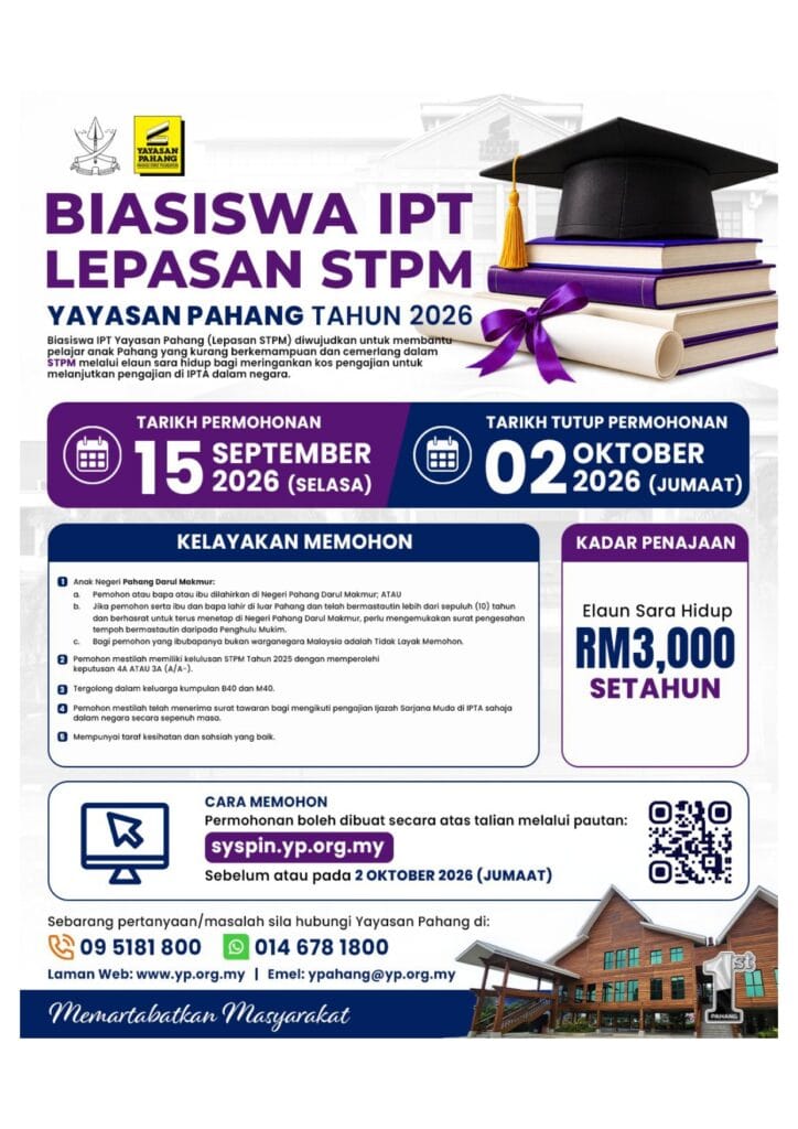 Biasiswa IPT Lepasan STPM Yayasan Pahang 2026 5 (2)