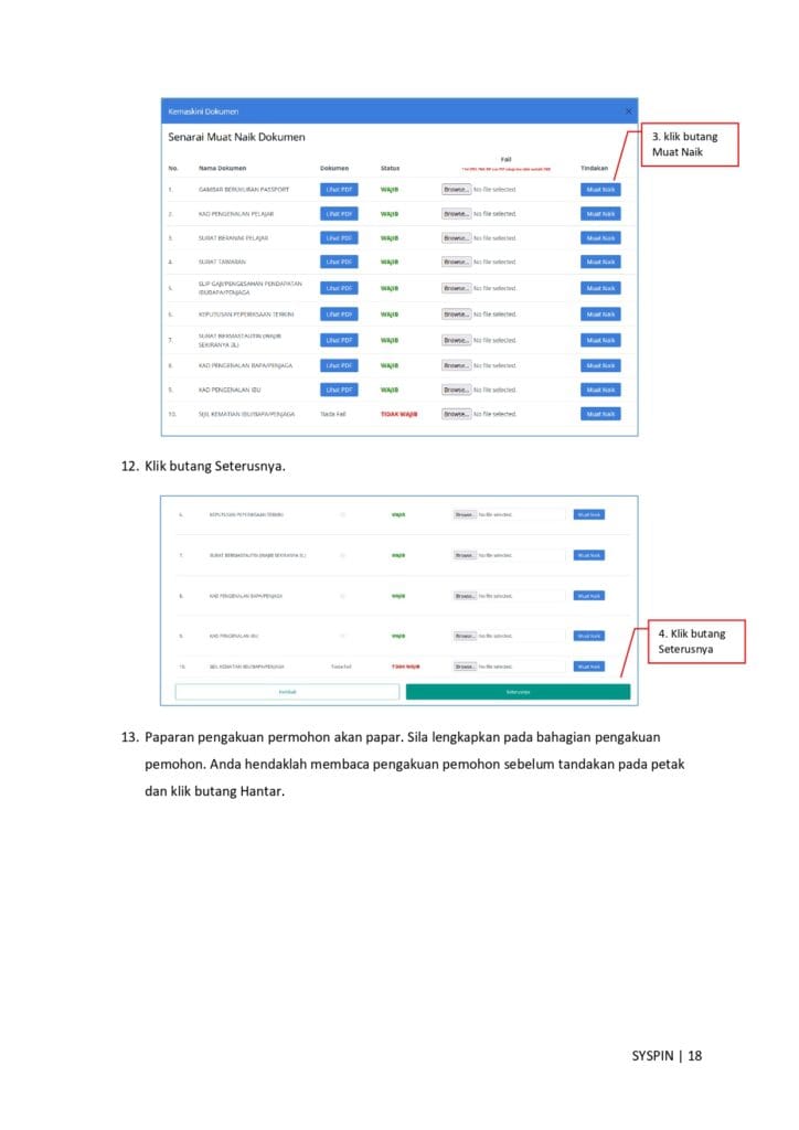 Infografik Biasiswa IPT Lepasan STPM Yayasan Pahang 2026 - senarai dokumen diperlukan