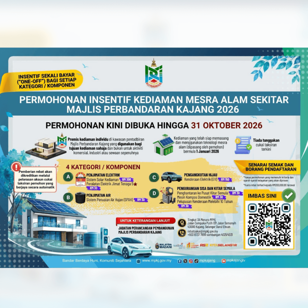 Insentif Kediaman Mesra Alam MPKj 2026 (Rebat Cukai Pintu)