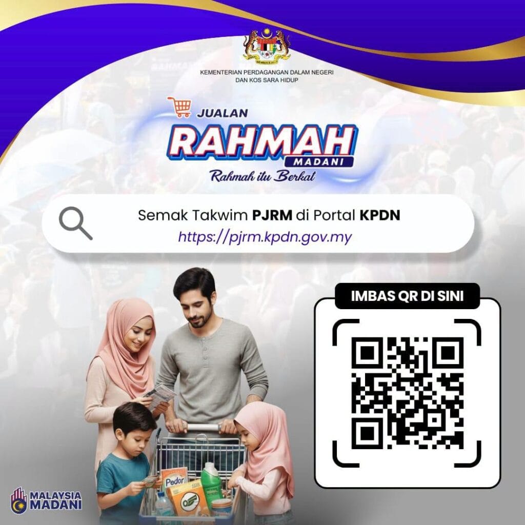 Infografik Jualan RAHMAH MADANI - Takwim lokasi PJRM